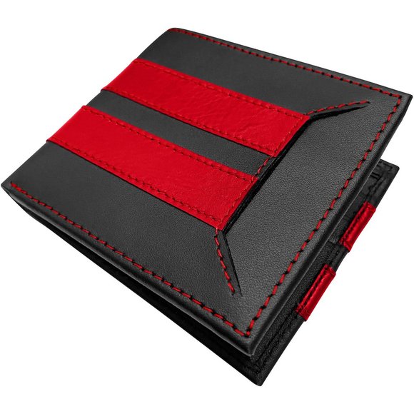 Thin Red Line Fire Fighter Bifold Leather Wallet - Picture 1 of 6